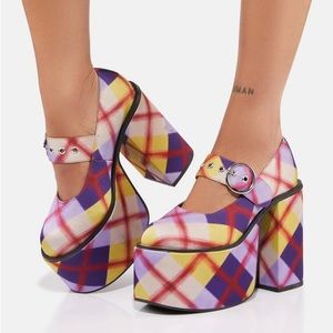DeliA*s by Dolls Kill All Hail Me Plaid Mary Janes